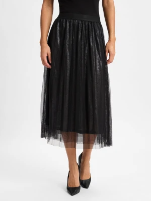 More & More Spódnica damska Kobiety Dzianina czarny jednolity,