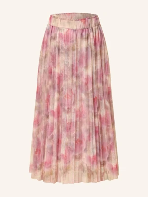 More & More Spódnica Plisowana Z Siateczki lila