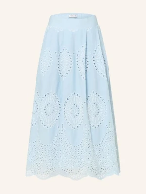 More & More Spódnica Z Koronki Z Dziurkami blau