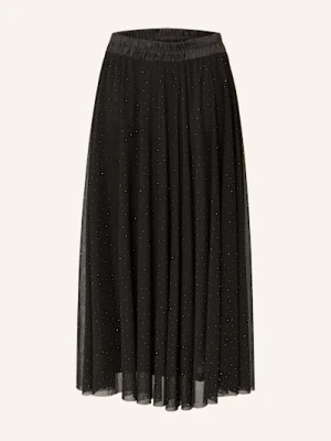 More & More Spódnica Z Siateczki Z Ozdobnymi Kamykami schwarz