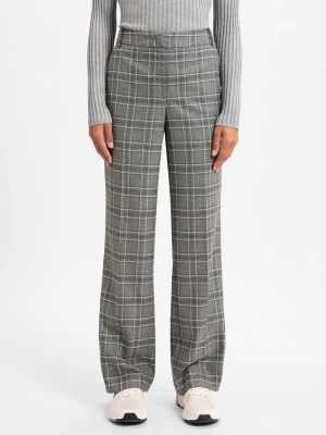 More & More Spodnie Kobiety Sztuczne włókno szary w kratkę,