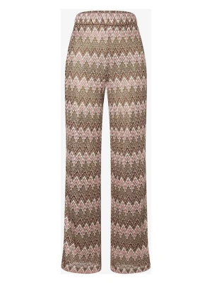 More & More Spodnie w kolorze brązowo-jasnoróżowym rozmiar: 44