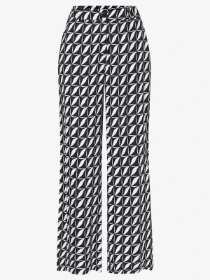 More & More Spodnie w kolorze czarno-białym rozmiar: 34