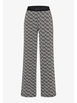 More & More Spodnie w kolorze czarno-kremowym rozmiar: 36