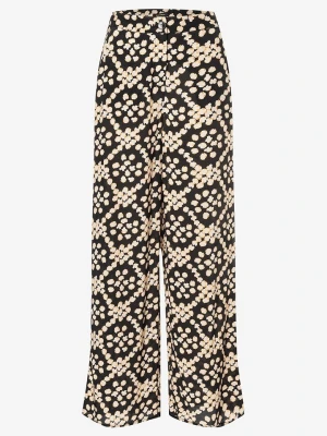 More & More Spodnie w kolorze czarno-złoto-białym rozmiar: 46