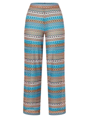 More & More Spodnie w kolorze niebiesko-brązowo-białym rozmiar: 36