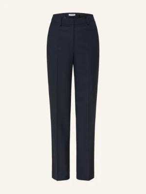 More & More Spodnie Z Materiału Typu Marlene blau