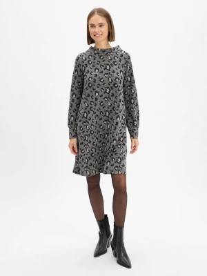 More & More Sukienka damska Kobiety szary|czarny wzorzysty,