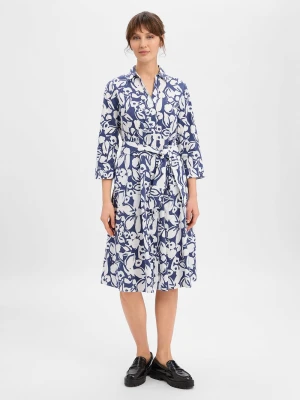 More & More Sukienka damska z bluzką Kobiety Bawełna niebieski wzorzysty,