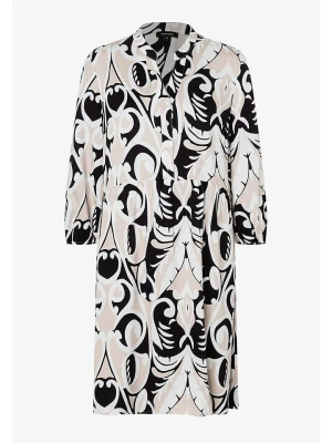 More & More Sukienka w kolorze beżowo-czarno-białym rozmiar: 42