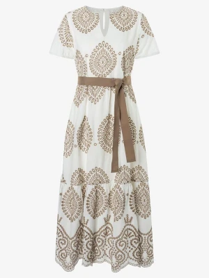 More & More Sukienka w kolorze biało-beżowym rozmiar: 40