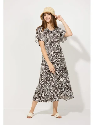 More & More Sukienka w kolorze brązowo-kremowym rozmiar: 36