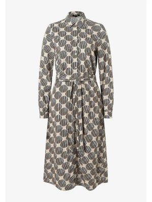 More & More Sukienka w kolorze ciemnobrązowo-beżowym rozmiar: 36