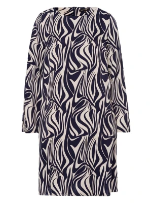 More & More Sukienka w kolorze granatowo-beżowym rozmiar: 32