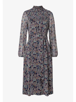 More & More Sukienka w kolorze granatowo-beżowym rozmiar: 34