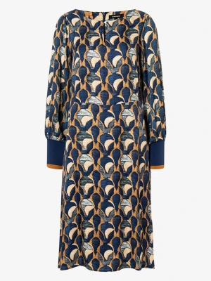 More & More Sukienka w kolorze granatowo-pomarańczowym rozmiar: 34