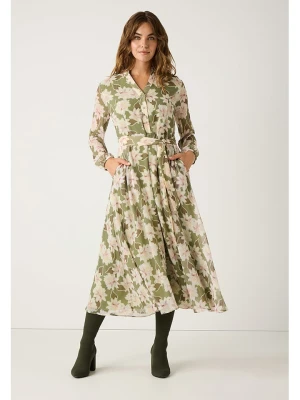 More & More Sukienka w kolorze kremowo-oliwkowym rozmiar: 34