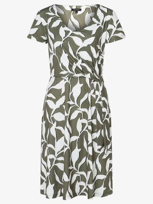 More & More Sukienka w kolorze oliwkowo-białym rozmiar: 36