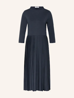 More & More Sukienka Z Dżerseju Z Rękawami 3/4 I Plisami blau