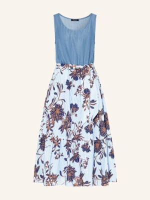 More & More Sukienka Z Mieszanki Materiałów blau