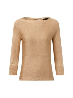 More & More Sweter damski z dzianiny Kobiety beżowy jednolity,