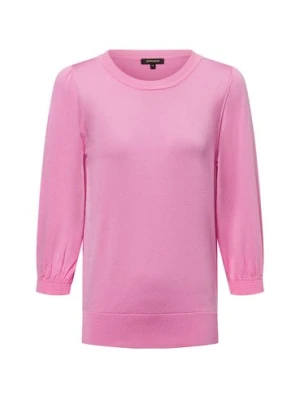More & More Sweter damski z dzianiny Kobiety Sztuczne włókno różowy jednolity,
