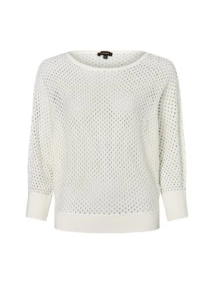 More & More Sweter damski z dzianiny Kobiety wiskoza biały wypukły wzór tkaniny,
