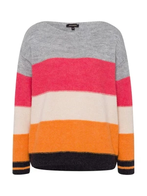 More & More Sweter w kolorze szaro-różowo-pomarańczowym rozmiar: 40