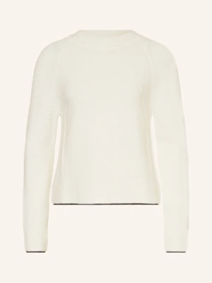 More & More Sweter Z Błyszczącą Przędzą weiss