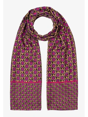 More & More Szal w kolorze czarno-złoto-fioletowym - 180 x 70 cm rozmiar: onesize