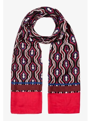 More & More Szal w kolorze czerwono-czarno-niebieskim - 180 x 70 cm rozmiar: onesize
