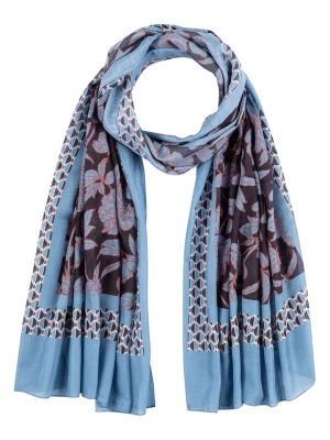 More & More Szal w kolorze niebiesko-brązowym rozmiar: onesize