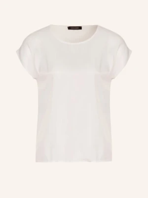 More & More T-Shirt Z Mieszanki Materiałów weiss