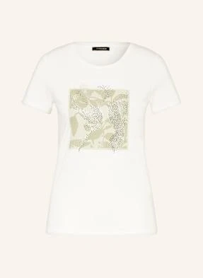 More & More T-Shirt Z Obszyciem Ozdobnymi Kamykami weiss