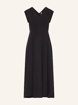 More Sukienka Z Dodatkiem Lnu schwarz