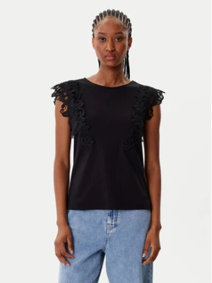 Morgan Bluzka 252-DFLOWER Czarny Regular Fit