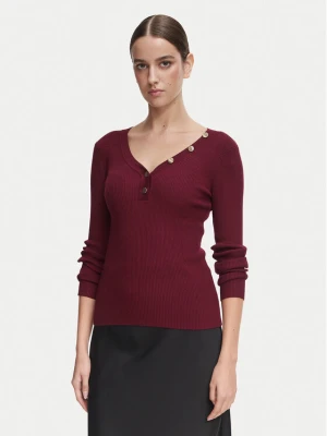 Morgan Bluzka 261-MBANBIN Bordowy Slim Fit