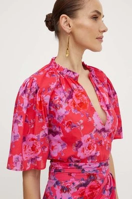 Morgan bluzka bawełniana OMELO.F damska kolor różowy wzorzysta OMELO.F