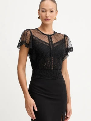 Morgan bluzka damska kolor czarny gładka DASHKA