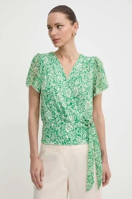 Morgan bluzka DRICHIE damska kolor zielony wzorzysta DRICHIE