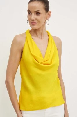 Morgan bluzka OSMA damska kolor żółty gładka OSMA