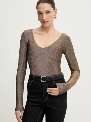 Morgan body damska kolor złoty gładka THRUDY