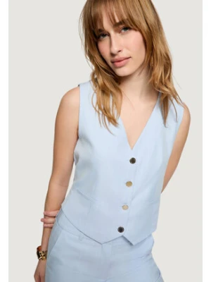 Morgan De Toi Kamizelka garniturowa 261-CALCI.F Niebieski Casual Fit