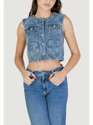 Morgan De Toi Sweter 261-VCHARMY Niebieski Casual Fit