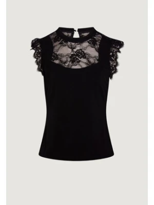 Morgan De Toi T-Shirt 261-DLIVE Czarny Casual Fit