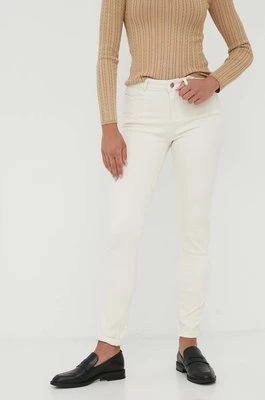 Morgan jeansy PRETTY1 damskie kolor beżowyCHEAPER