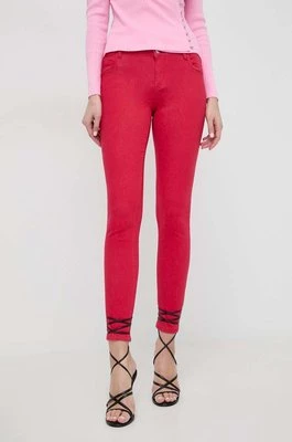 Morgan jeansy PETRA1 damskie kolor czerwony