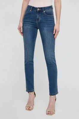 Morgan jeansy PCLEM damskie kolor niebieski