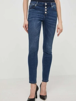 Morgan jeansy PMIRA damskie kolor niebieski