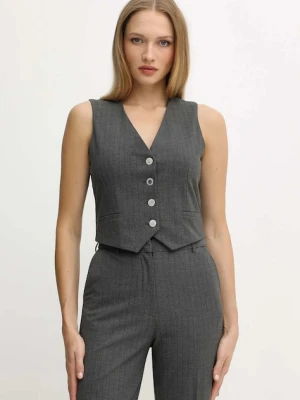 Morgan kamizelka kolor szary jednorzędowa CBOKY.F